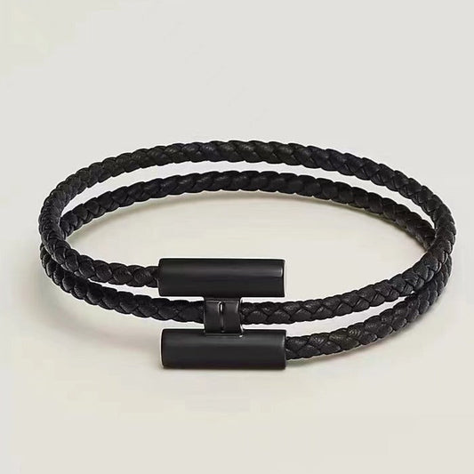 TOURLIS TRESSES BLACK BRACELET