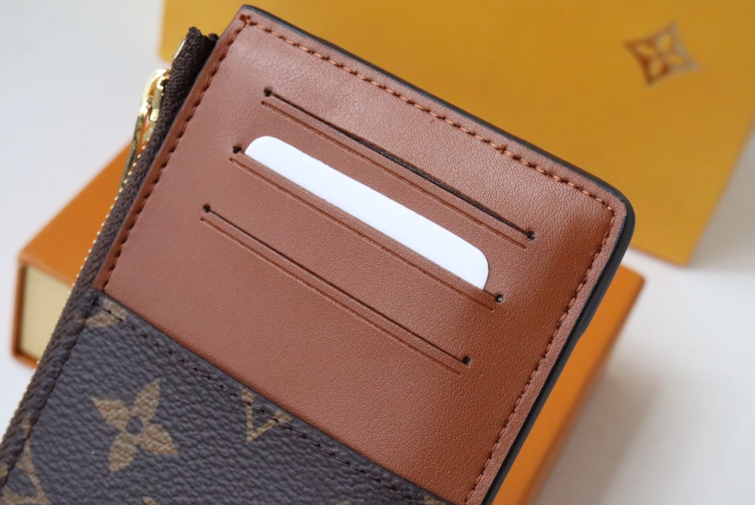 TRUNK MULTI CARD HOLDER CASE BROWN