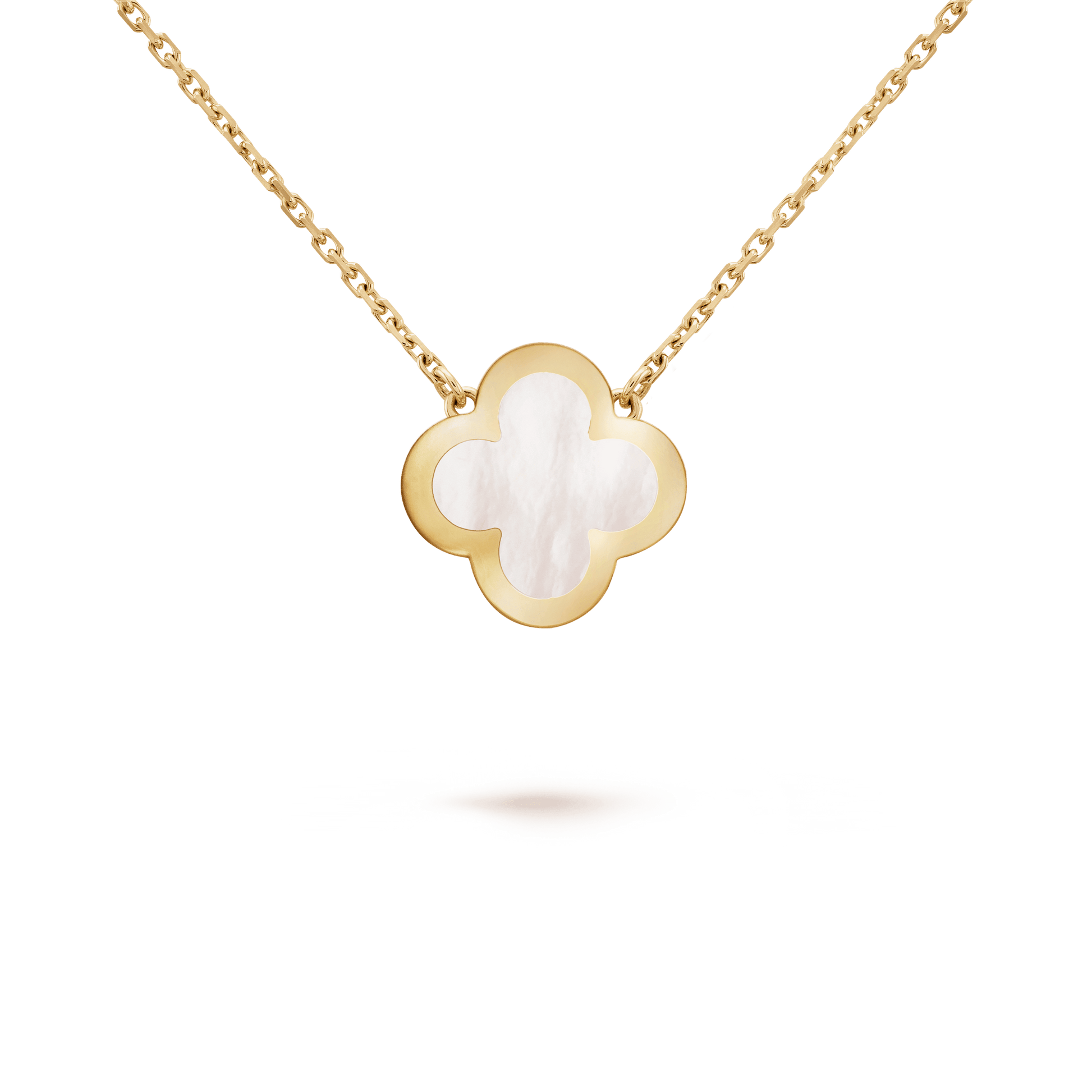 PURE CLOVER PINK GOLD MOP NECKLACE