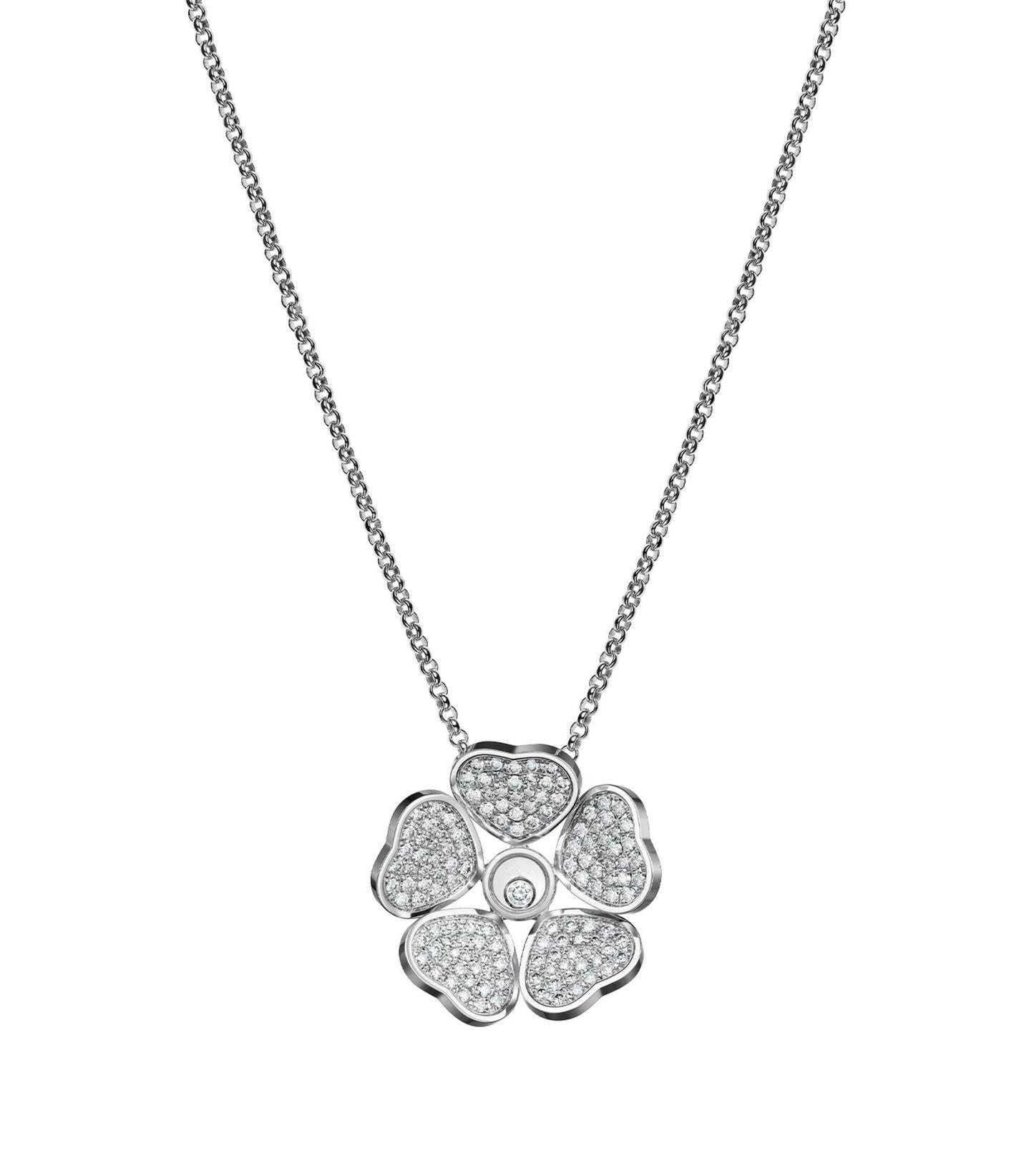 HAPPY PEDANT DIAMOND NECKLACE