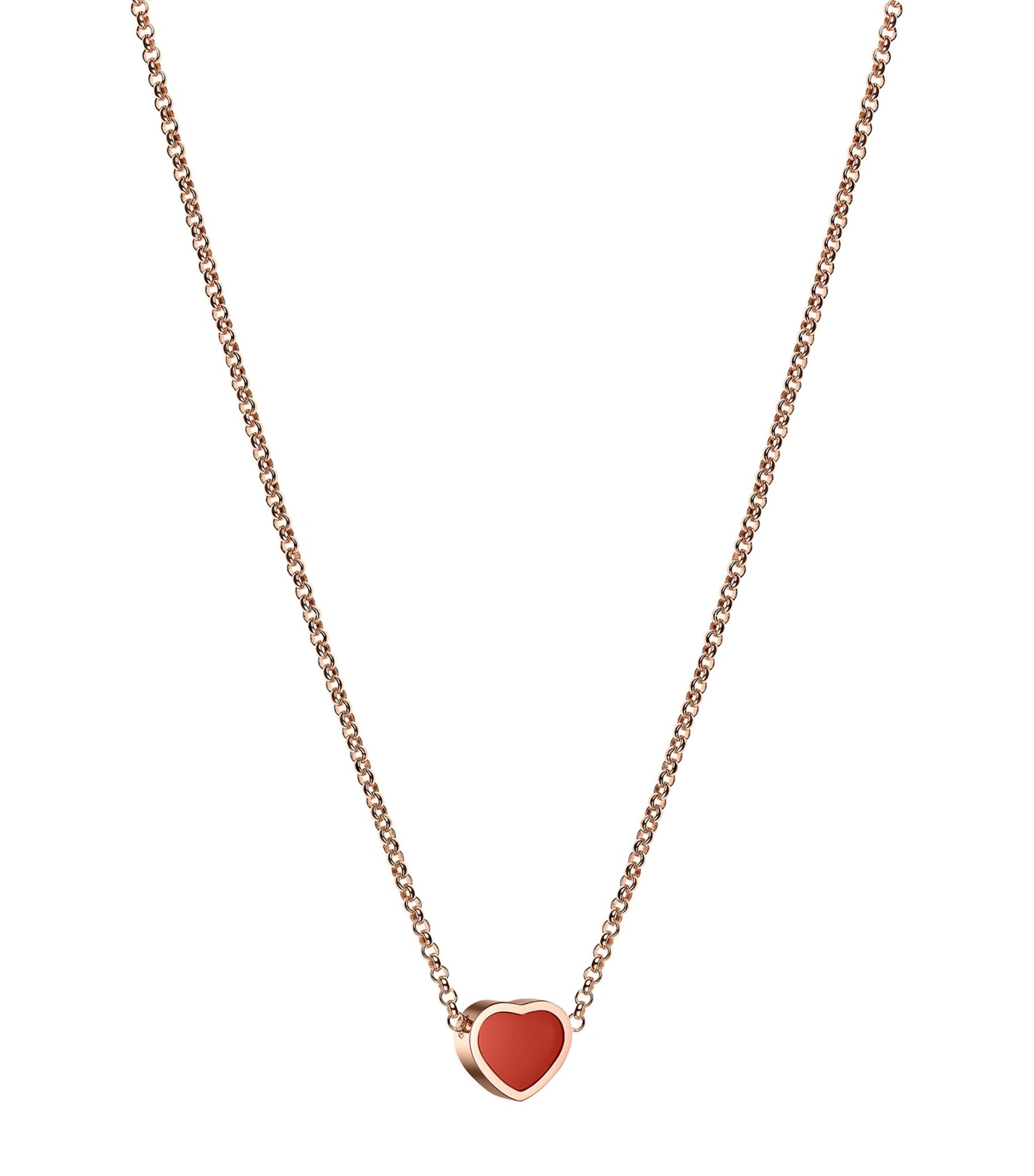 HEART PEDANT CARNELIAN NECKLACE