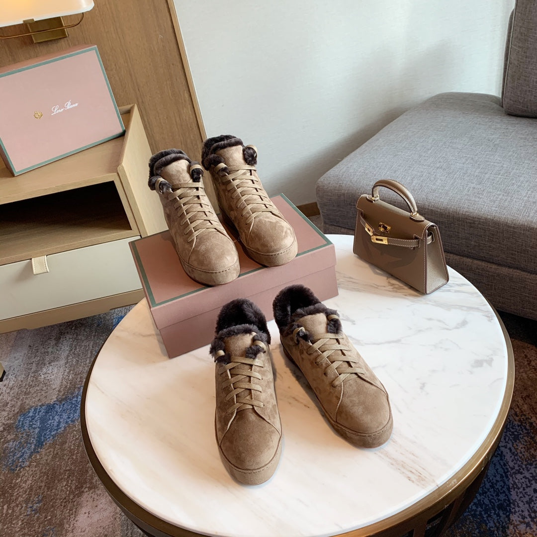 LP WINTER NUAGES HIGH SNEAKERS CEDAR LAMBSKIN