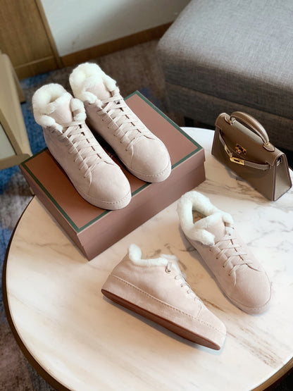 LP WINTER NUAGES SNEAKERS CREAMY WHITE LAMBSKIN