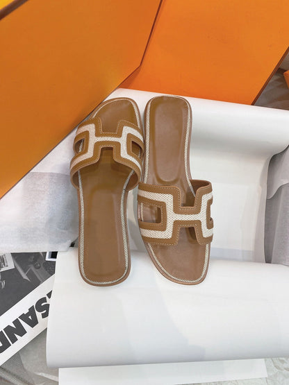 0ran Sandal Brown Leather
