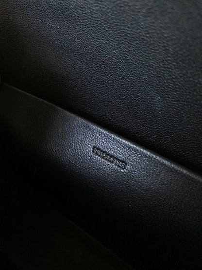 20 CHAIN EMBOSSED ARMPIT BAG FULL BLACK CALFSKIN