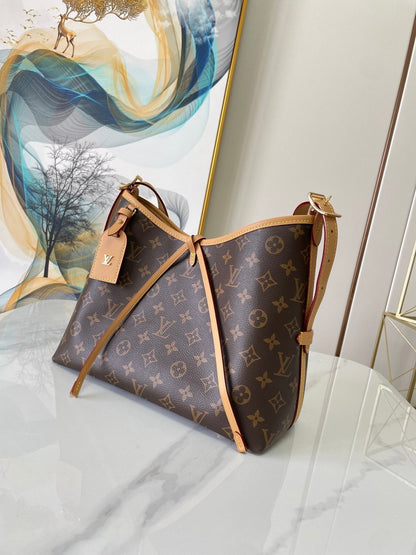 CARRYALL PM 29 BROWN BEIGE MONOGRAM CANVAS