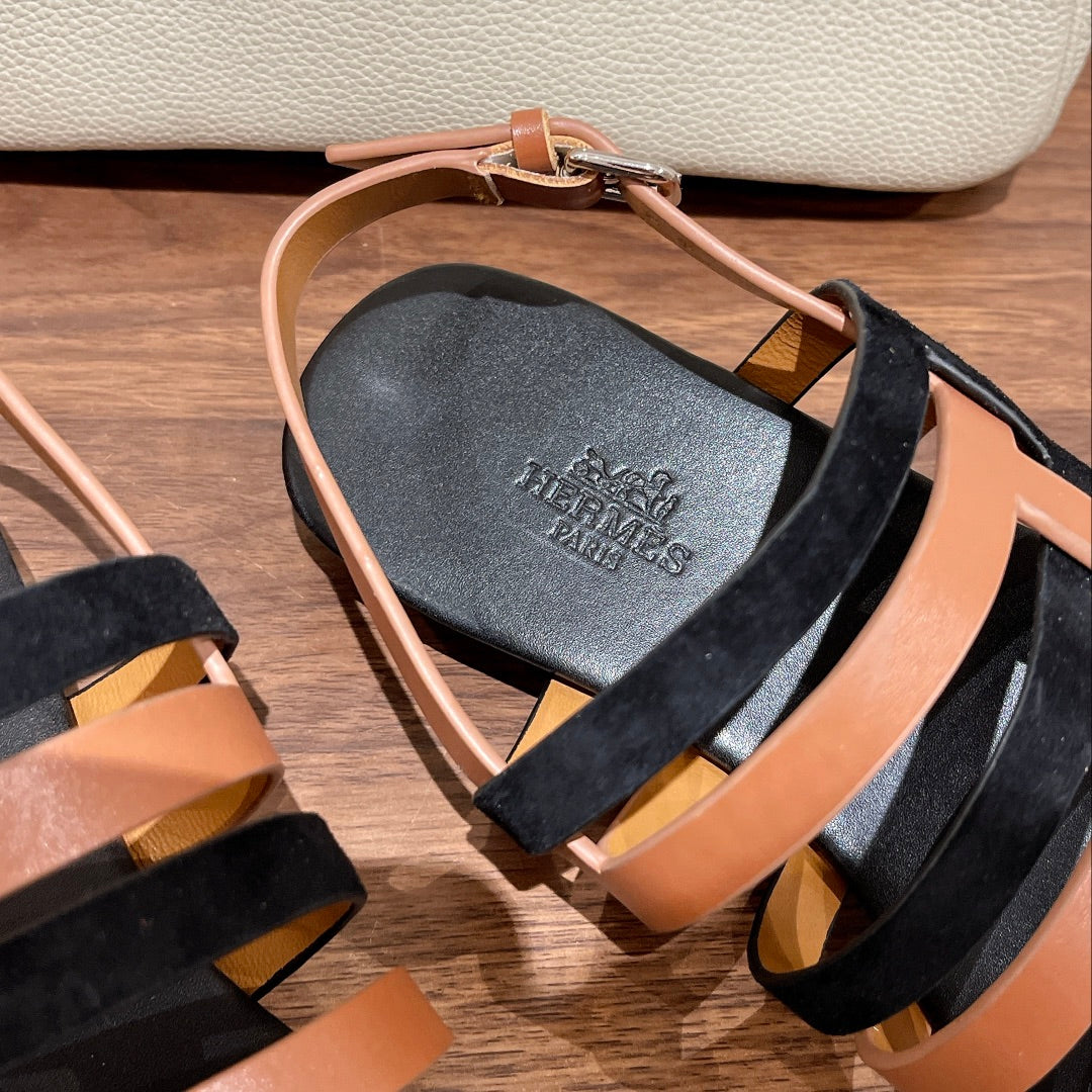 EPHESE SANDAL BLACK CALFSKIN