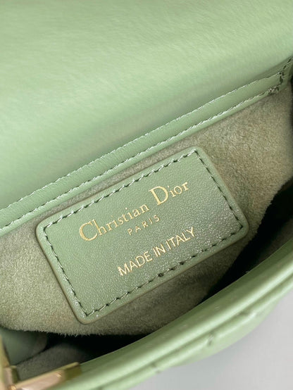 MICRO LADY 12 BAG IN LIGHT GREEN LAMBSKIN