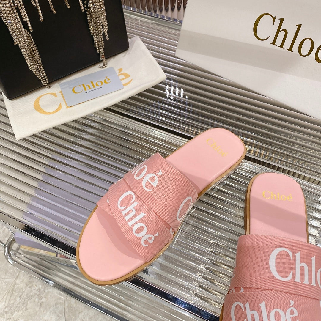 WOODY SLIPPER IN ROSE PINK CANVAS