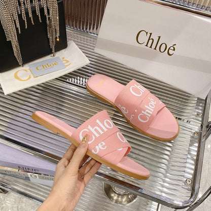 WOODY SLIPPER IN ROSE PINK CANVAS