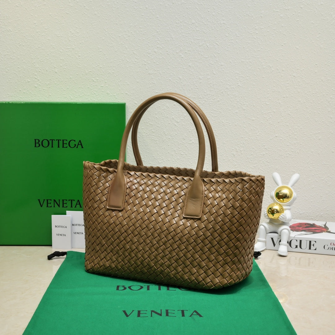 Large Cabat 45cm Brown Lambskin Ghw