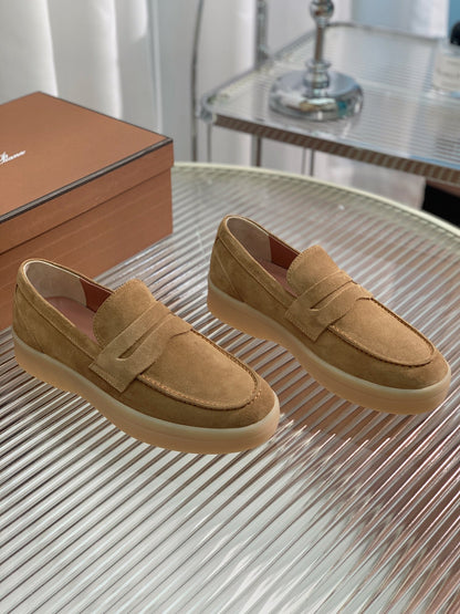 LP RETRO SUMMER WALK LOAFERS CAMEL SUEDE