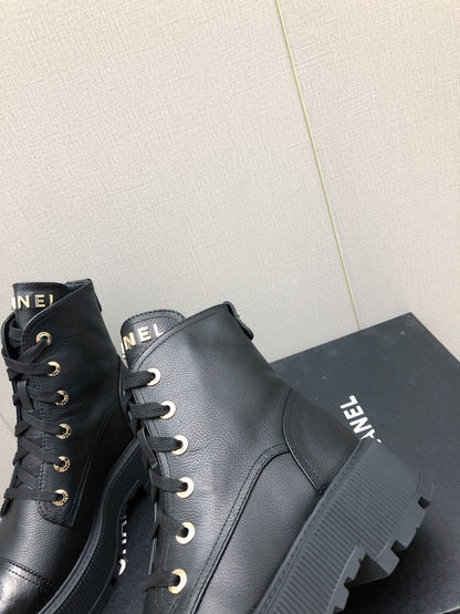 MARTIN SHORT BOOTS BLACK LAMBSKIN