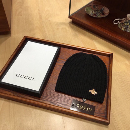 SET SCARF AND HAT IN BLACK WOOL 945021