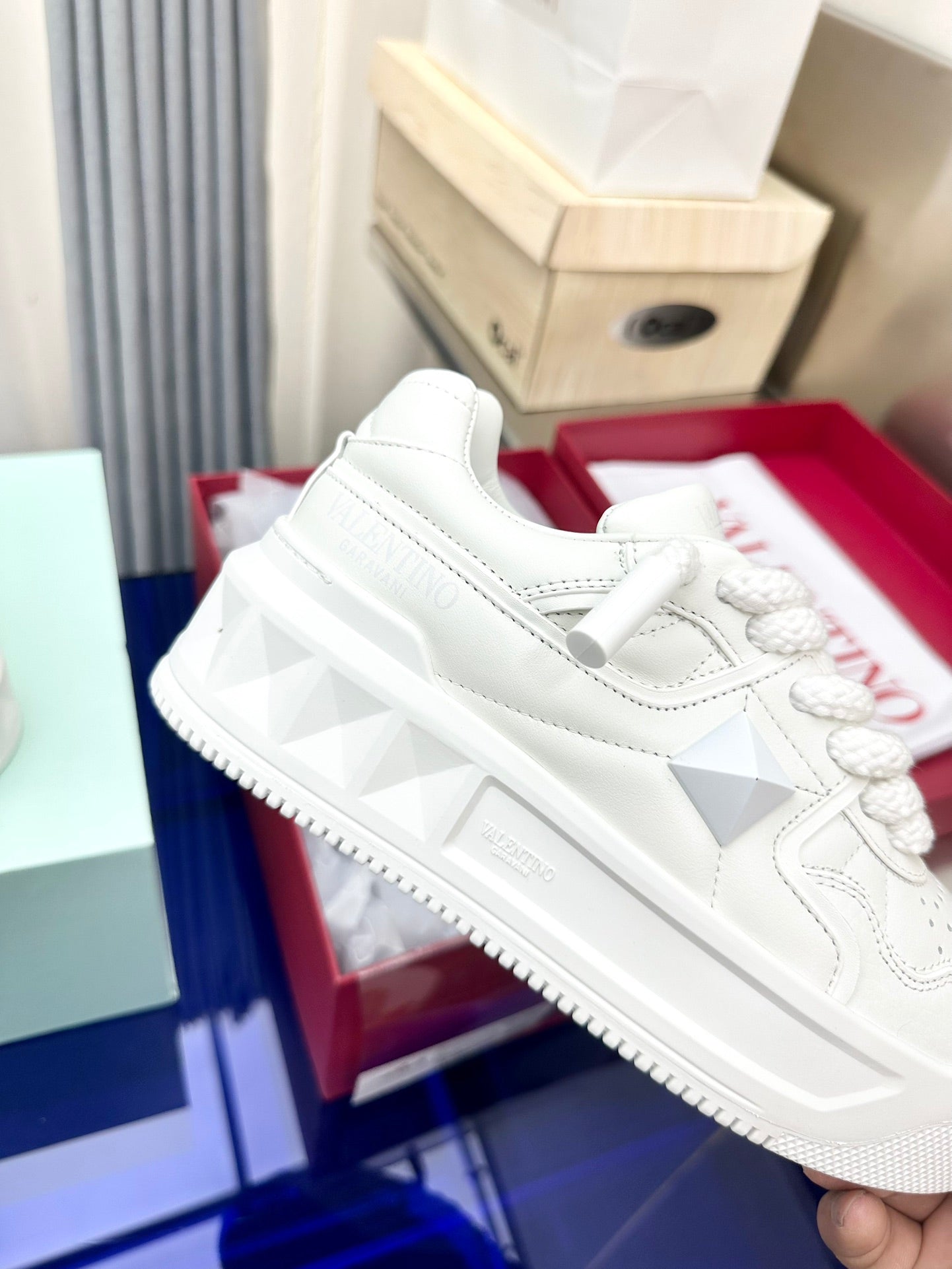 One Stud Garavani White One Stud XL Sneakers
