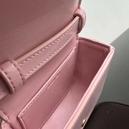 Triomphe 11 PASTEL PINK Shiny Calfskin Handbag