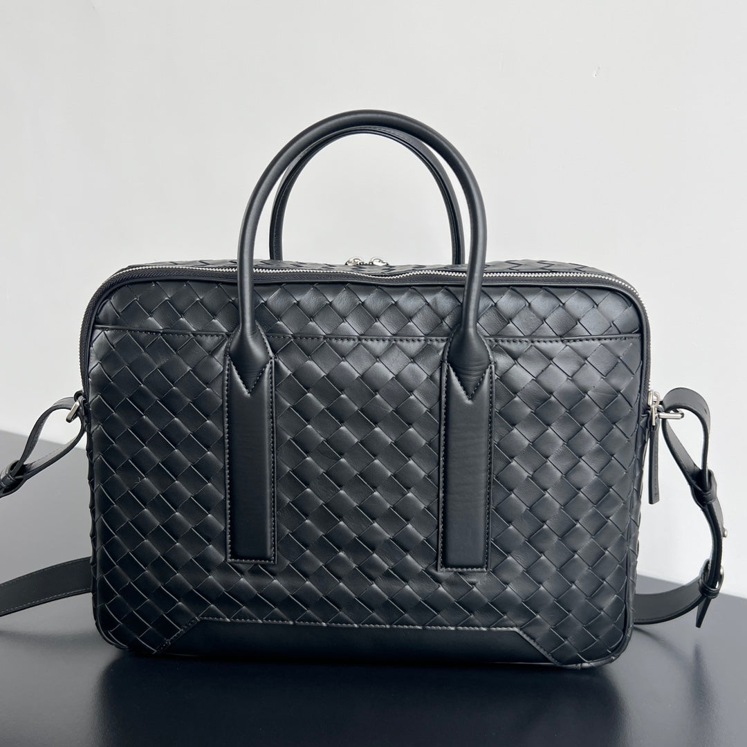 LARGE GETAWAY 39 WEEKENDER IN BLACK CALFSKIN