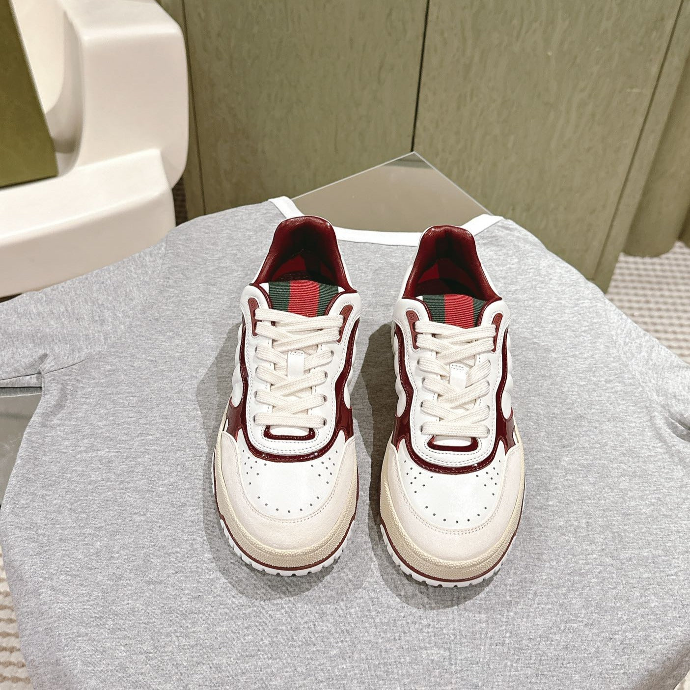 GG Retro sneakers WHite Red
