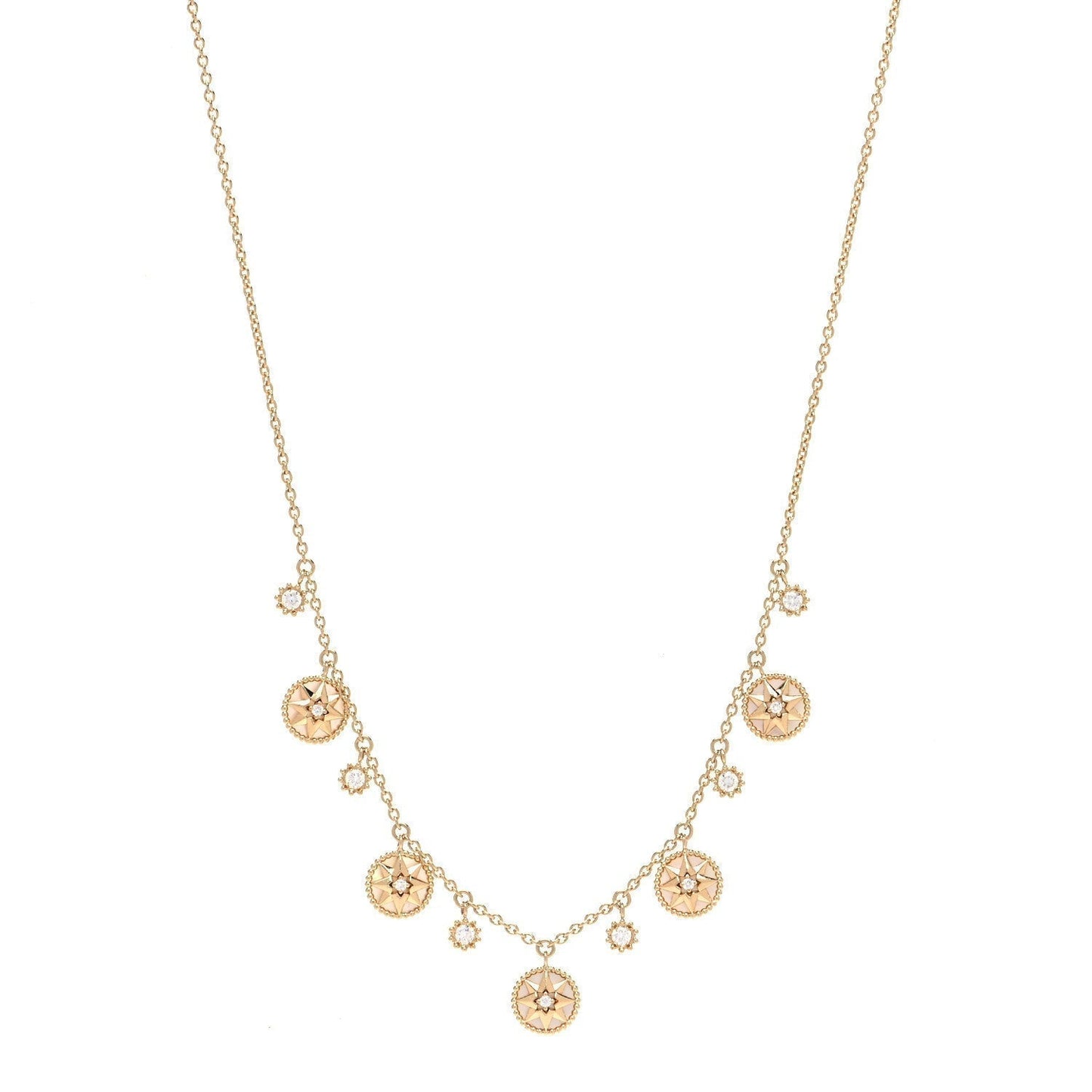 ROSE VENTS 5 MOTIF NECKLACE