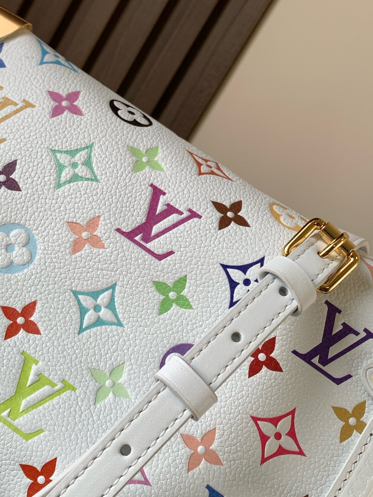 SIDE TRUNK MM LV X TM 23 CM IN WHITE MONOGRAM CALFSKIN