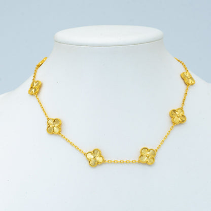 VINTAGE NECKLACE 10 MOTIFS GOLD