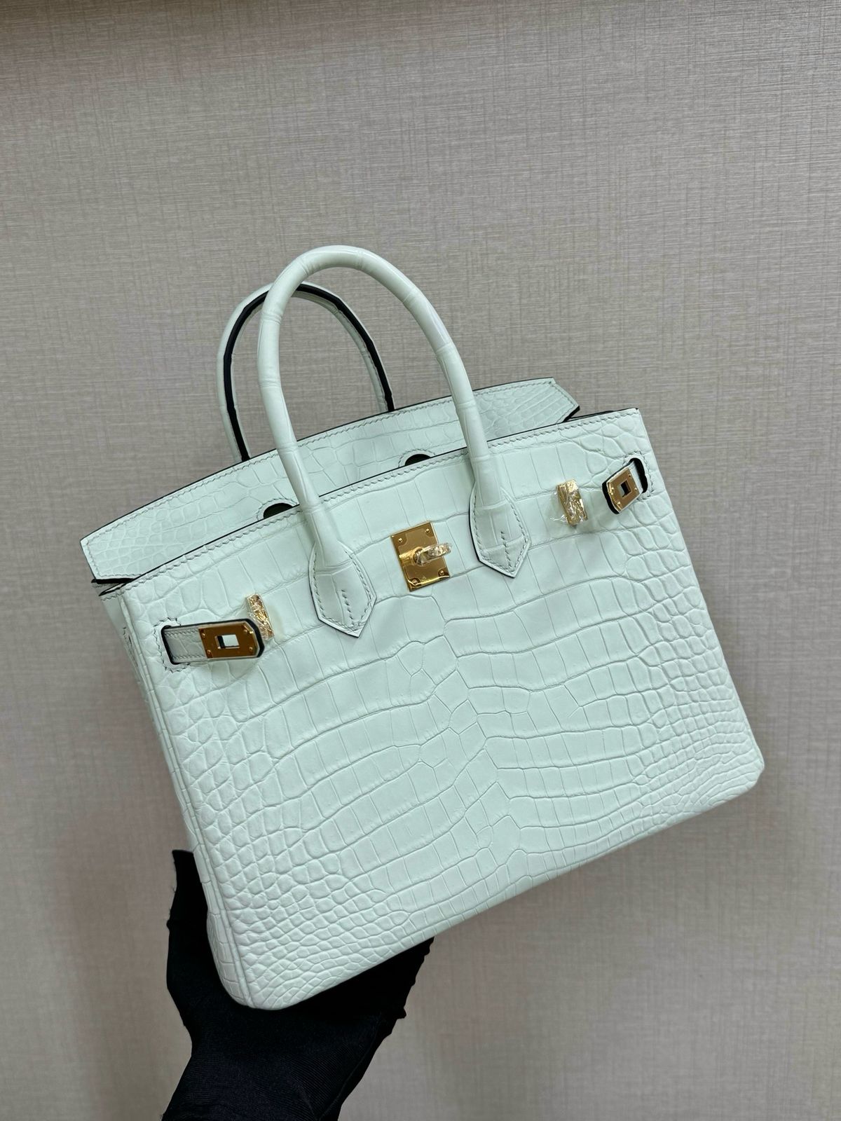 HERM Birkin 25cm Bag In Shade of Green Vert d’Eau