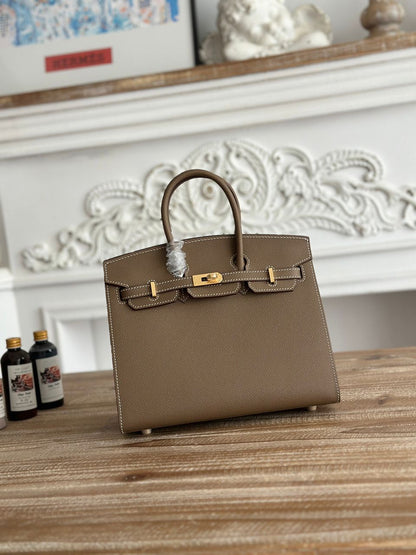 HERM Birkin 25cm Elephant Gray in Epsom