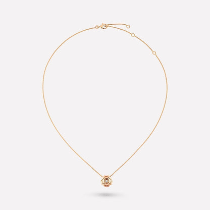 EXTRAIT DE CAMELIA NECKLACE PINK GOLD DIAMOND