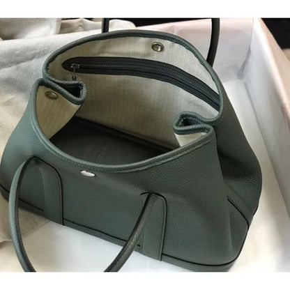 HERM Garden Party 30 Bag In Vert Amande Taurillon Leather
