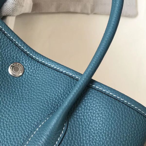 HERM Garden Party 36 Bag In Blue Jean Clemence Leather