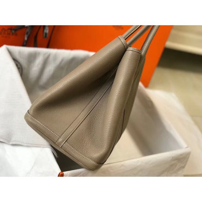 HERM Garden Party 36 Bag In Grey Clemence Leather