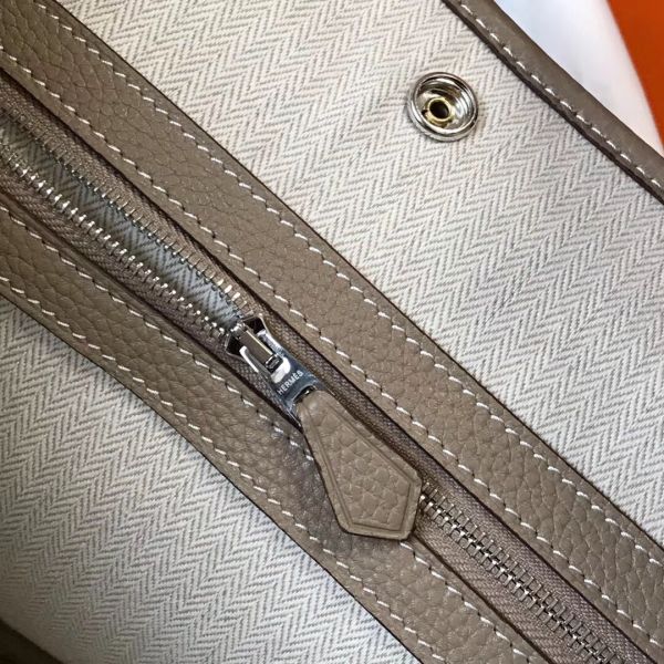 HERM Garden Party 36 Bag In Grey Clemence Leather