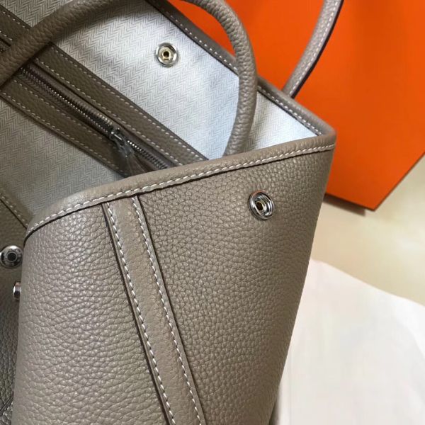 HERM Garden Party 36 Bag In Grey Clemence Leather