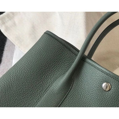 HERM Garden Party 36 Bag In Vert Amande Clemence Leather
