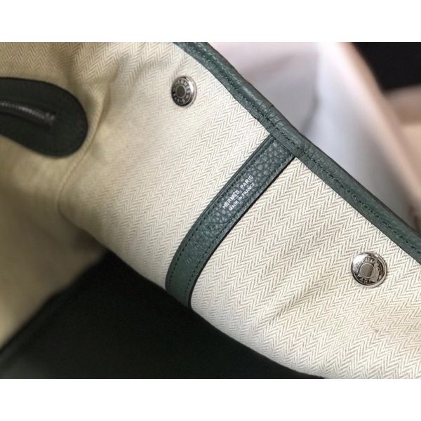 HERM Garden Party 36 Bag In Vert Amande Clemence Leather