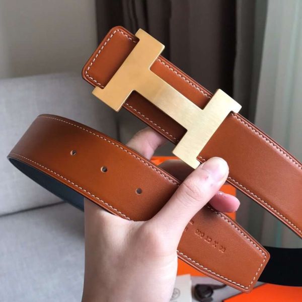 HERM Constance 2 Belt Buckle & Gold/Noir Swift 42MM Strap