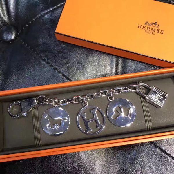 HERM Silver Breloque Bag Charm