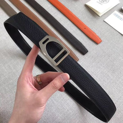 HERM Etrier Buckle Belt & Black Clemence 32 MM Strap