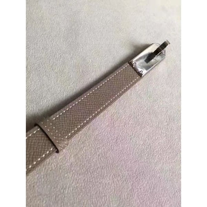 HERM Kelly 18 Belt In Taupe Epsom Leather