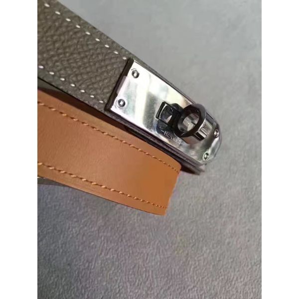 HERM Kelly 18 Belt In Taupe Epsom Leather