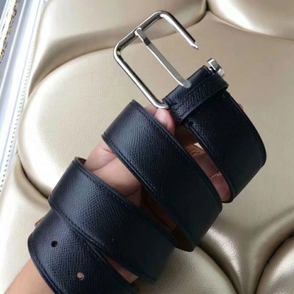 HERM Lennox 40 MM Belt In Black Epsom Leather