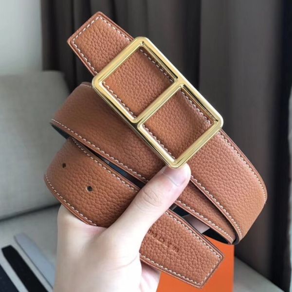 HERM Officier Belt Buckle & Brown 38MM Strap