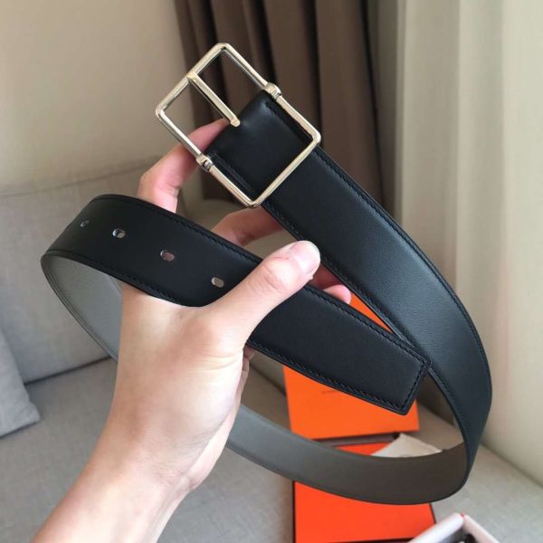 HERM Grey Saddle 38MM Reversible Belt