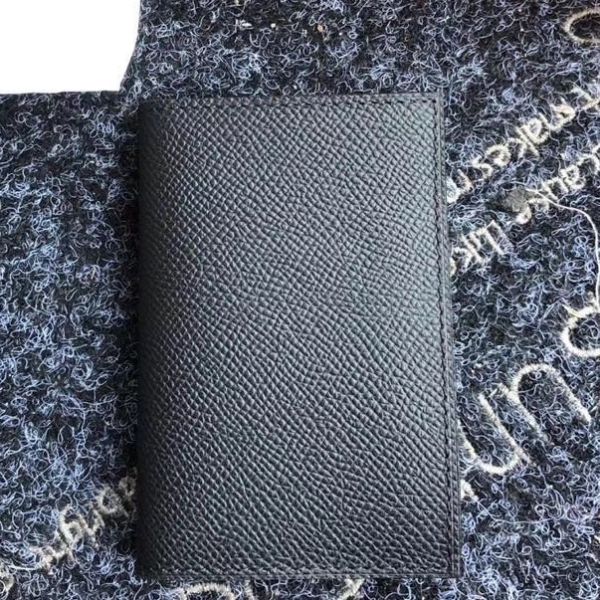HERM MC¬≤ Euclide Card Holder In Black Epsom Leather