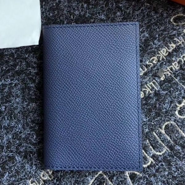 HERM MC¬≤ Euclide Card Holder In Sapphire Epsom Leather