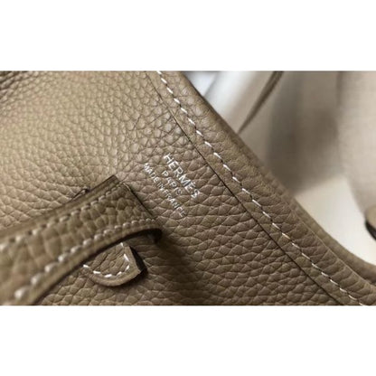 HERM Evelyne III TPM Bag In Tourterelle Clemence Leather