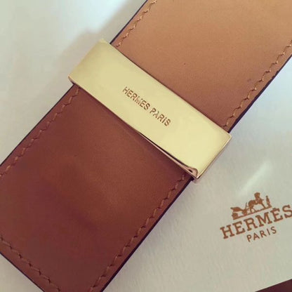 HERM Orange Epsom Collier de Chien Bracelet Size S