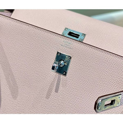 HERM Kelly 25cm Sellier Bag In Mauve Pale Epsom Leather