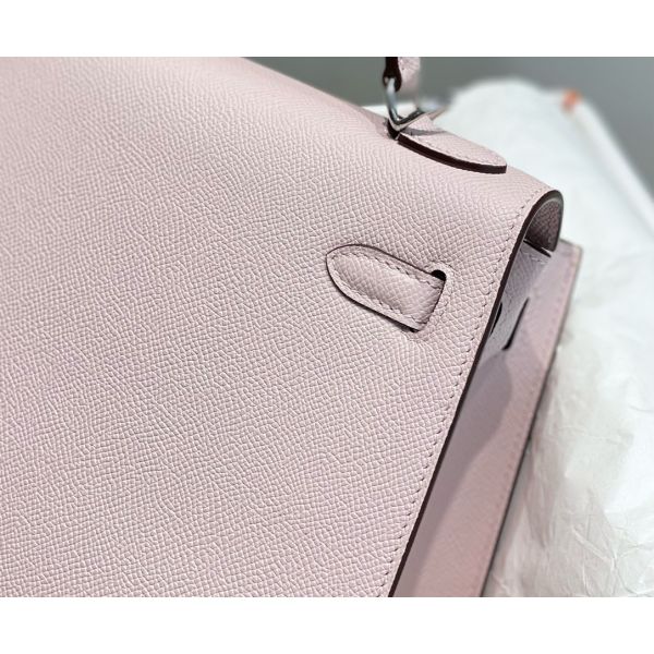 HERM Kelly 25cm Sellier Bag In Mauve Pale Epsom Leather