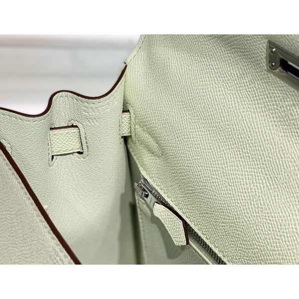 HERM Kelly 25cm Sellier Bag In Vert Fizz Epsom Leather